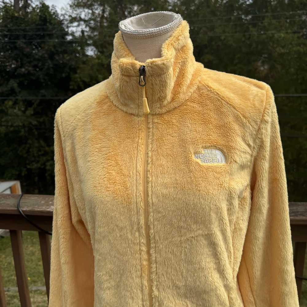 The North Face Women's Yellow Plush Fleece Jacket - Picture 7 of 7